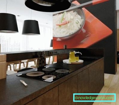 Carta da parati 3d per la cucina