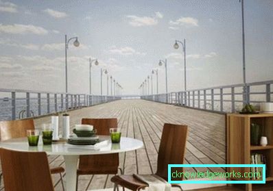 Carta da parati 3d per la cucina