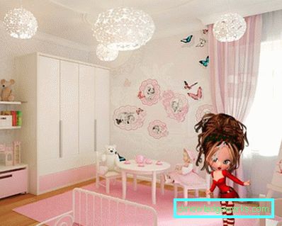 Stanza per bambini per una ragazza di 7 anni Stanza per bambini per una ragazza di 7 anni