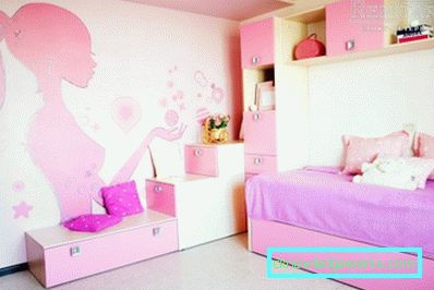 Stanza per bambini per una ragazza di 7 anni Stanza per bambini per una ragazza di 7 anni
