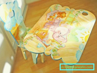 Sedia per bambini e tavolo con le proprie mani Sedia per bambini e tavolo con le proprie mani