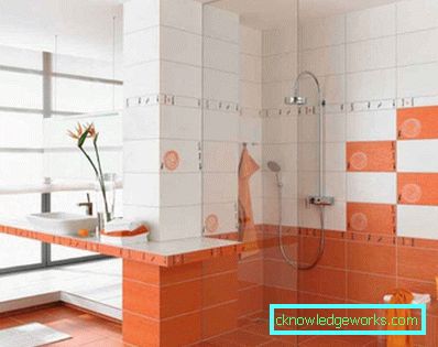 Piastrellatura del bagno: 54 idee fotografiche per la creazione di uno sfondo di designer