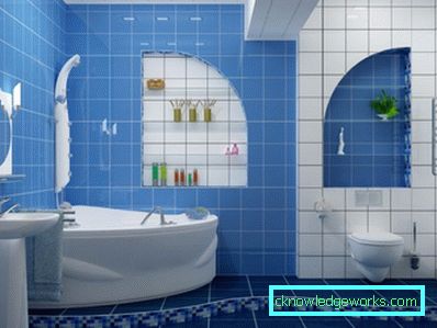 Piastrellatura del bagno: 54 idee fotografiche per la creazione di uno sfondo di designer