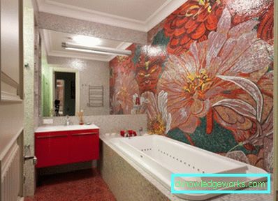 Piastrellatura del bagno: 54 idee fotografiche per la creazione di uno sfondo di designer