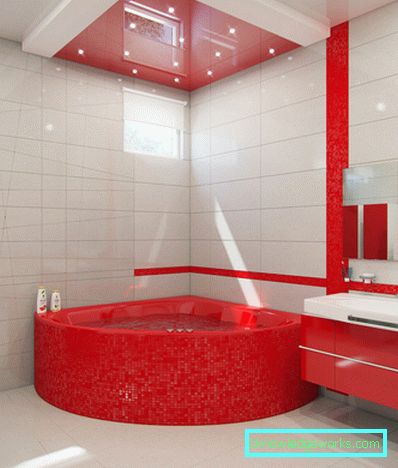 Bagno rosso: 91 foto di idee di design sorprendentemente luminose