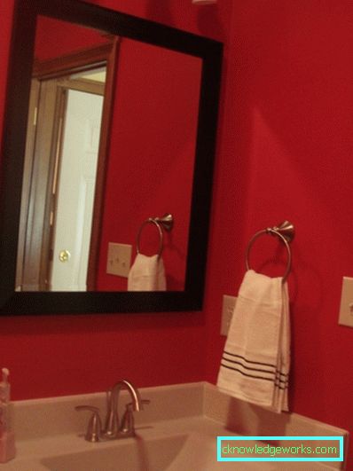 Bagno rosso: 91 foto di idee di design sorprendentemente luminose