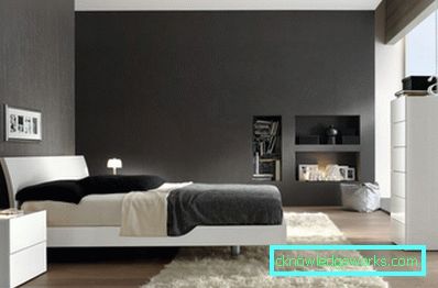 Minimalismo della camera da letto - una descrizione di come creare questo stile (58 foto)
