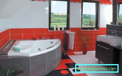 Bagno rosso: 91 foto di idee di design sorprendentemente luminose