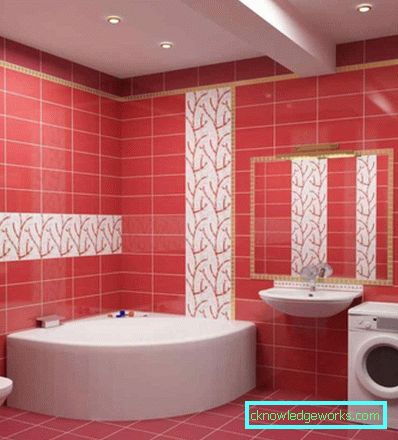 Bagno rosso: 91 foto di idee di design sorprendentemente luminose