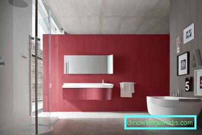 Bagno rosso: 91 foto di idee di design sorprendentemente luminose