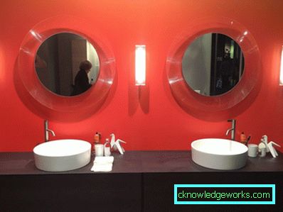 Bagno rosso: 91 foto di idee di design sorprendentemente luminose