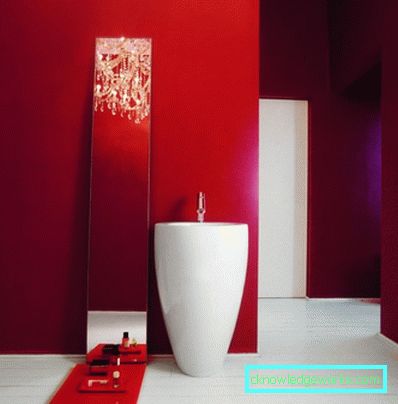 Bagno rosso: 91 foto di idee di design sorprendentemente luminose