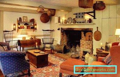 Stile country all'interno