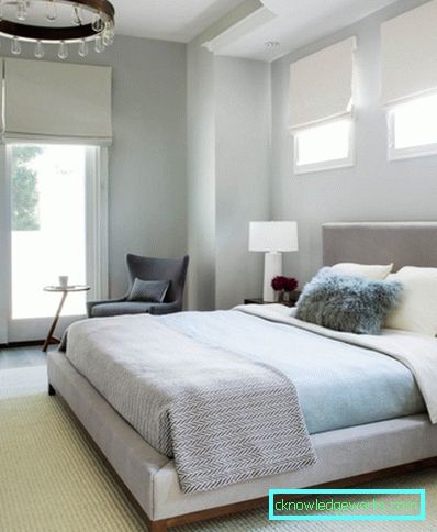Minimalismo della camera da letto - una descrizione di come creare questo stile (58 foto)