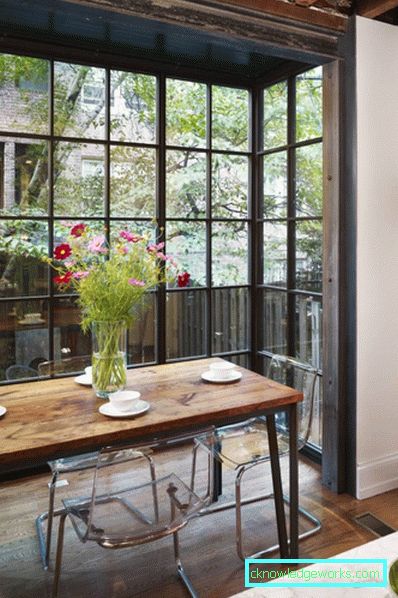Cucina sul balcone - idee sulla progettazione e la disposizione dei mobili (85 foto)