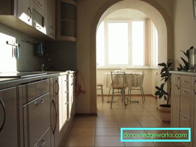 Cucina sul balcone - idee sulla progettazione e la disposizione dei mobili (85 foto)