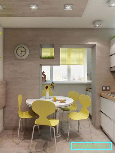 Cucina sul balcone - idee sulla progettazione e la disposizione dei mobili (85 foto)