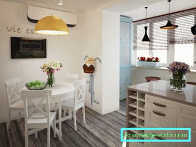 Cucina sul balcone - idee sulla progettazione e la disposizione dei mobili (85 foto)