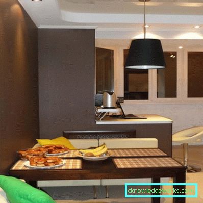 Cucina sul balcone - idee sulla progettazione e la disposizione dei mobili (85 foto)