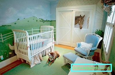 Foto: carta da parati per la stanza del neonato