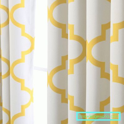 Tende gialle: un design accogliente e caldo (75 foto)