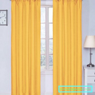 Tende gialle: un design accogliente e caldo (75 foto)