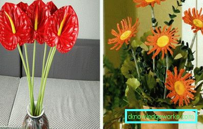 Foto: fiori e fili di plastica