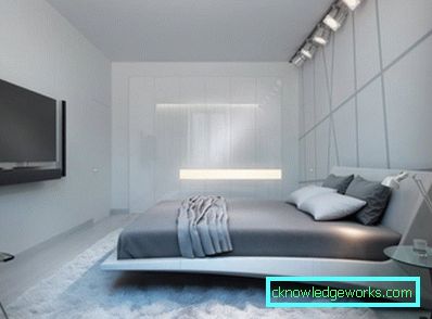 Camera da letto nello stile di High Tech - 86 foto di idee luminose di interni eleganti