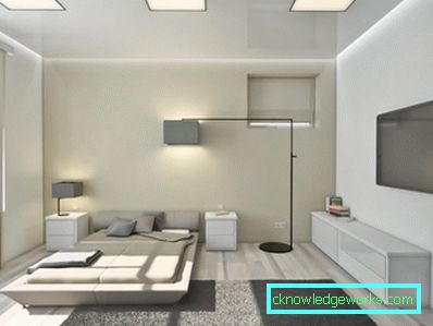 Camera da letto nello stile di High Tech - 86 foto di idee luminose di interni eleganti