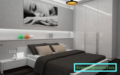 Camera da letto nello stile di High Tech - 86 foto di idee luminose di interni eleganti