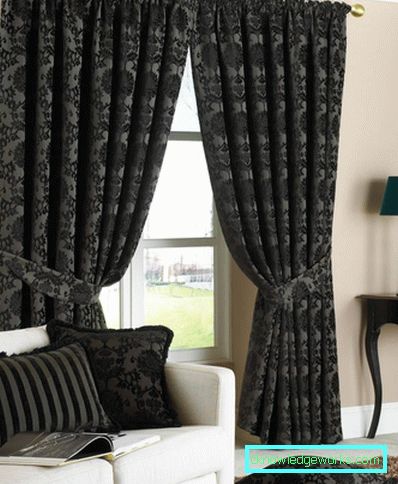 Tende nere: 58 foto dal design rigoroso ed elegante con tende nere