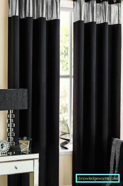 Tende nere: 58 foto dal design rigoroso ed elegante con tende nere