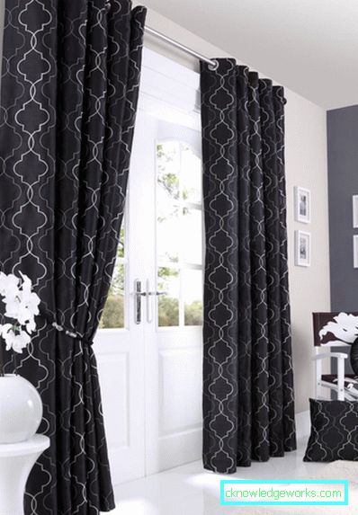 Tende nere: 58 foto dal design rigoroso ed elegante con tende nere