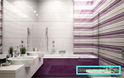Bagno viola: una soluzione insolita per la progettazione dei colori