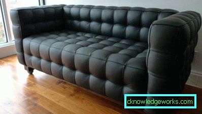 Divano in pelle all'interno - 100 opzioni di design fotografico