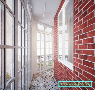 Muri di mattoni sul balcone - 77 foto di idee e opzioni di decorazione