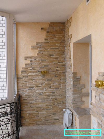 Muri di mattoni sul balcone - 77 foto di idee e opzioni di decorazione