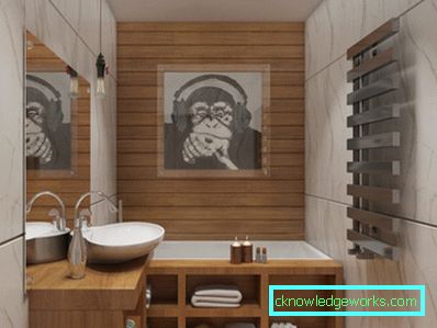 Bagno design 3 quadrati. - 64 foto di un bellissimo interno nello stile del minimalismo