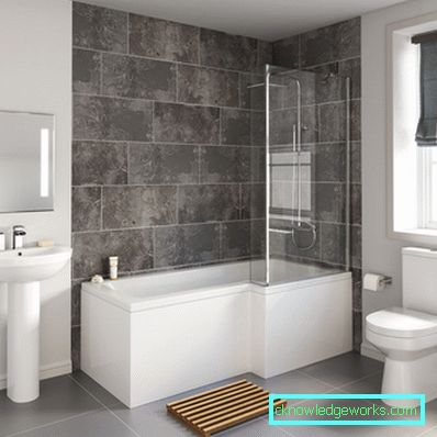 Bagno design 3 quadrati. - 64 foto di un bellissimo interno nello stile del minimalismo