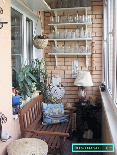 Muri di mattoni sul balcone - 77 foto di idee e opzioni di decorazione