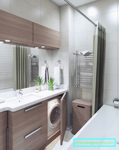 Bagno design 3 quadrati. - 64 foto di un bellissimo interno nello stile del minimalismo