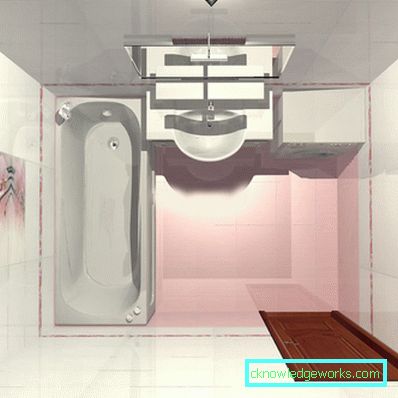 Bagno design 3 quadrati. - 64 foto di un bellissimo interno nello stile del minimalismo