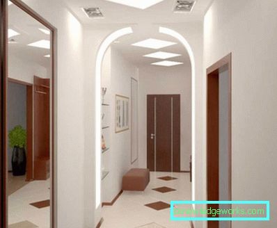 Arch design nel corridoio - foto di soluzioni non standard Arch design nel corridoio - foto di soluzioni non standard