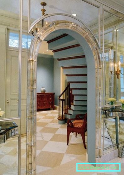 Arch design nel corridoio - foto di soluzioni non standard Arch design nel corridoio - foto di soluzioni non standard