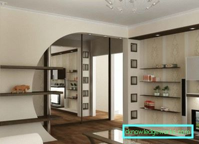 Arch design nel corridoio - foto di soluzioni non standard Arch design nel corridoio - foto di soluzioni non standard