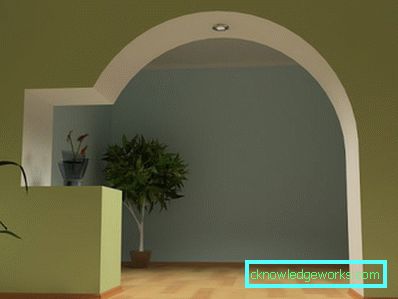 Arch design nel corridoio - foto di soluzioni non standard Arch design nel corridoio - foto di soluzioni non standard