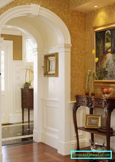 Arch design nel corridoio - foto di soluzioni non standard Arch design nel corridoio - foto di soluzioni non standard
