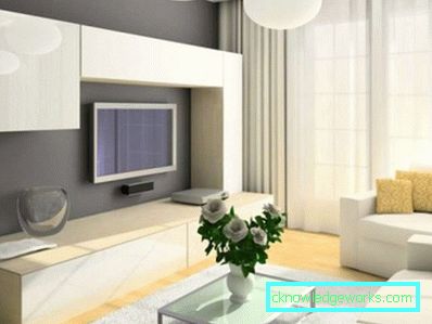 Soggiorno di design 15 mq - foto di interni moderni