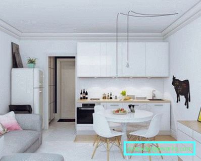 Soggiorno di design 15 mq - foto di interni moderni