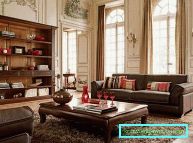 Design del soggiorno con due finestre - foto interna